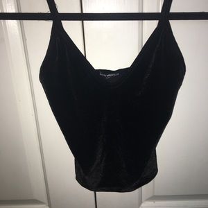 Brandy Crushed Velvet Tank